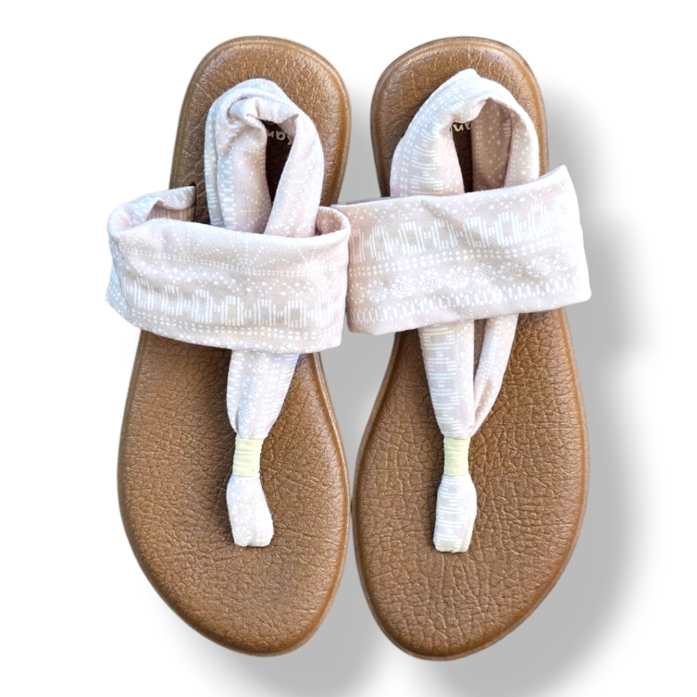 Sanuk Yoga Sling 2 Shibori Stripe Print Sandals, Size 10